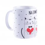 Kubek z nadrukiem, biały własne zdjęcie grafika